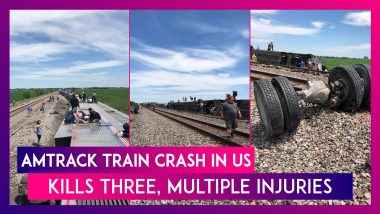 Massive Train Crash In US Kills 3, As Eight Coaches Derail After Slamming Into Truck Stuck on Tracks